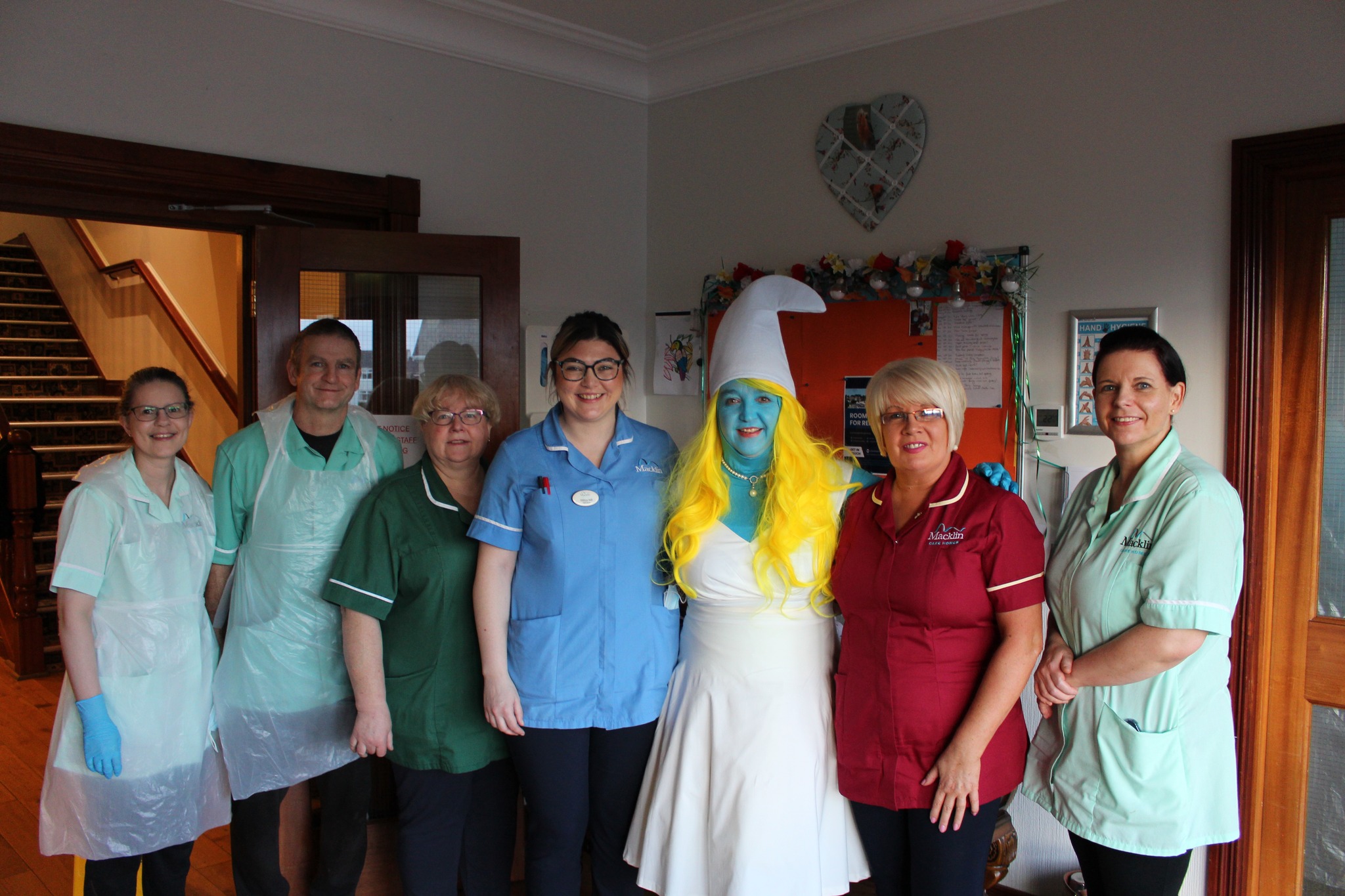 Regional Manager Christine Surprises Staff with Smurf Sweets!