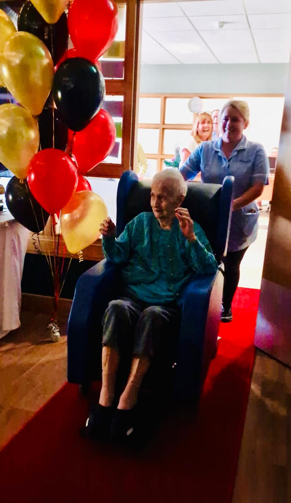 Resident entering their very own movie premiere